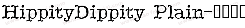 HippityDippity Plain字体转换